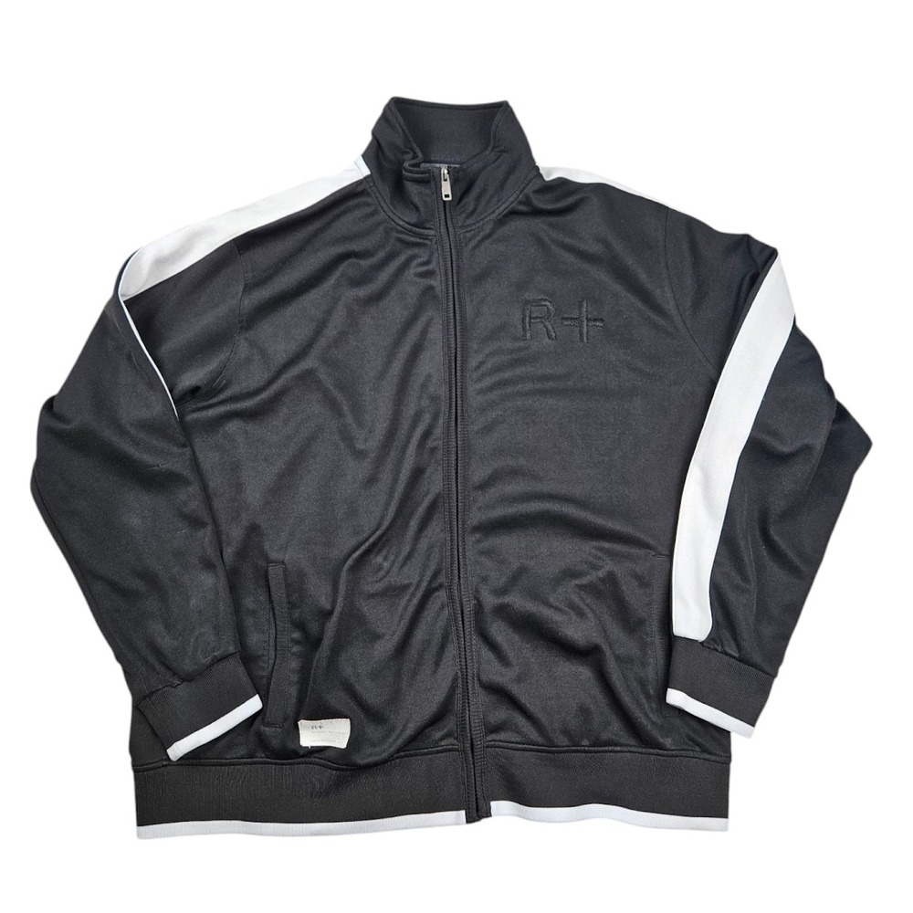 Vintage Rocawear Track Jacket Mens 3XL Black Hip Hop Baggy Y2K Streetwear